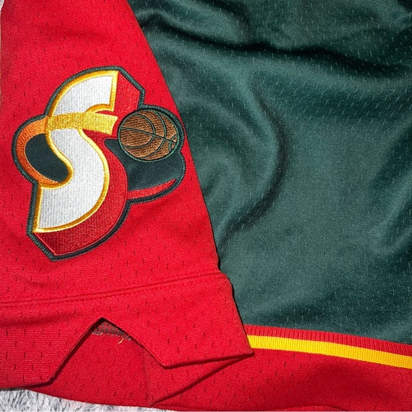 NEW AUTHENTIC Mitchell & Ness x NBA Hardwood Classics Shorts Seattle SuperSonics - Picture 5 of 5